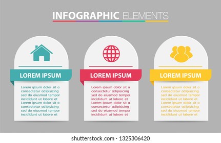 modern paper text box template for website computer graphic technology, banner Infographics