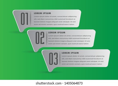 modern paper text box template, banner Infographic