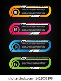 modern paper text box template, banner Infographic