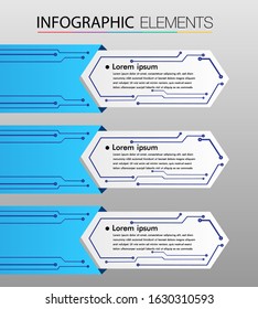modern paper text box template, banner Infographic