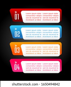 modern paper text box template, banner Infographic