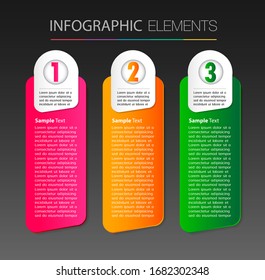moderne Papiertextvorlage, Banner Infografik