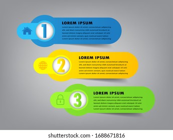plantilla de cuadro de texto de papel moderno, pancarta Infografía