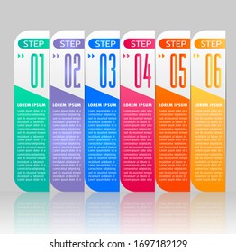 modern paper text box template, banner Infographic