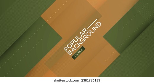 Modern papercut abstract background with gradient green and brown square pattern combination soft color on background. Eps10 vector