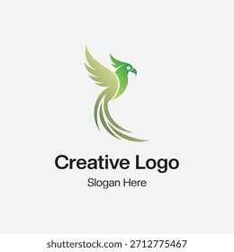 Imagen de Vector de diseño de logotipo de loro moderno