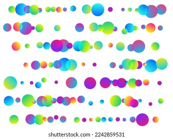 Modern party confetti scatter vector background. Rainbow round particles christmas vector. Surprise burst falling confetti. Prize event decoration illustration. Fun greeting.