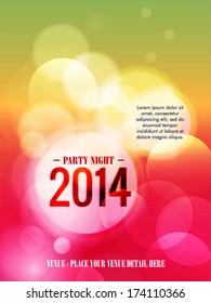 Modern party flyer 2014.