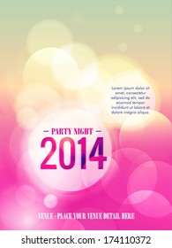 Modern party flyer 2014.