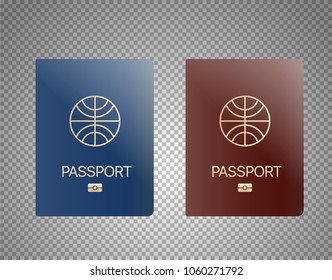 Modern passport design template