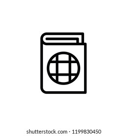Modern passport icon