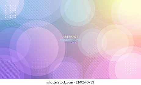 Modern pastel abstract background with gradient circle. Vector illustration