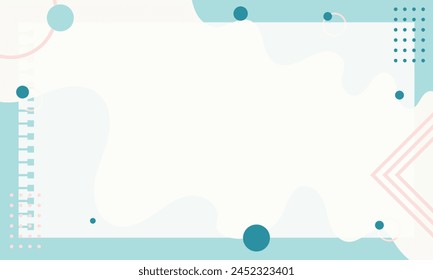 Modern pastel abstract with geometrical shapes advertisement poster background