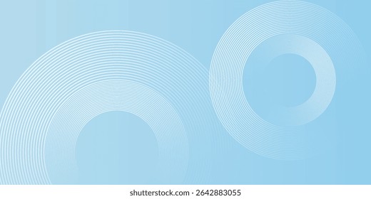 Modern pastel colorful  blue and white gradations. Circle effect style abstract