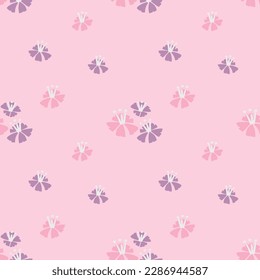 Modern pastel colour floral seamless pattern hand drawing wild flower meadow vector illustration design for interior textile fabric fashion