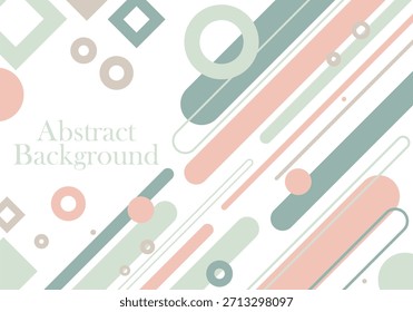 Fondo Abstractas geométrico pastel moderno con marco