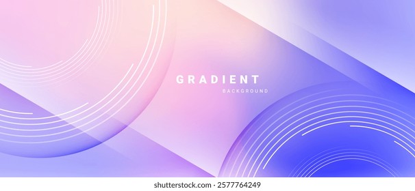 Modern pastel gradient abstract design with geometric lines.