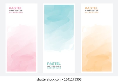 Modern Pastel Watercolor Background Template