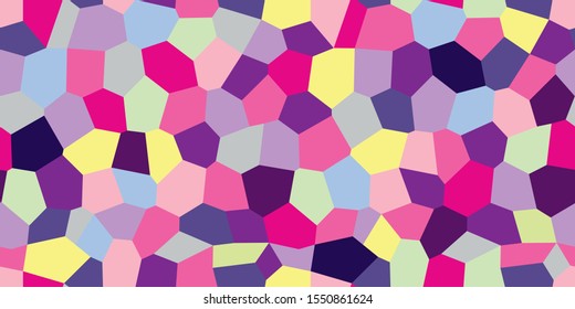 Modern patchwork illustration in vector. Triangles and polygons seamless pattern. Can be used for ceramic tiles, wallpaper, textiles, invitation cards, packaging. 