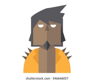 Modern Patriotic Superhero Flat Avatar