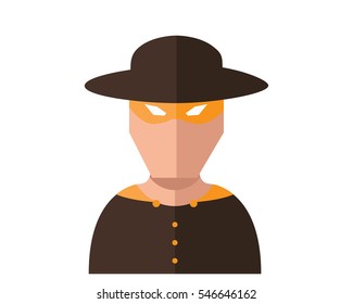 Modern Patriotic Superhero Flat Avatar