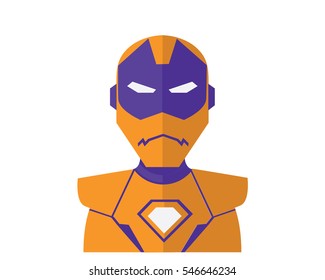 Modern Patriotic Superhero Flat Avatar