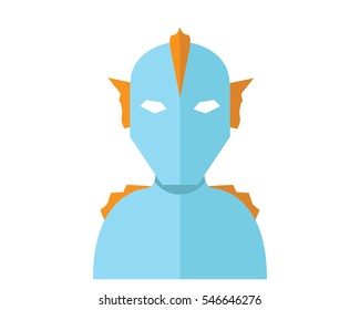 Modern Patriotic Superhero Flat Avatar