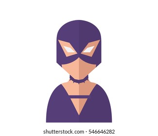 Modern Patriotic Superhero Flat Avatar