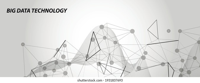Modern pattern. Abstract modern print. Communication network. Graphic design template. Technology network vector illustration