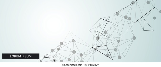 Modern pattern. Abstract modern print. Communication network. Graphic design template. Technology network vector illustration