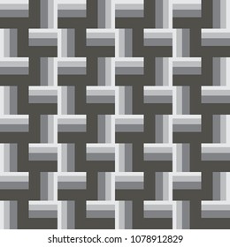 Modern pattern art abstract black and white color seamless background vector