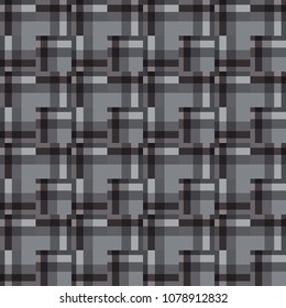Modern pattern art abstract black and white color seamless background vector
