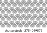 Modern pattern with Black and white hearts. Heart shape pattern for design backgrounds. Love and relationships theme modern pattern. Modern patterns for fabric printing.