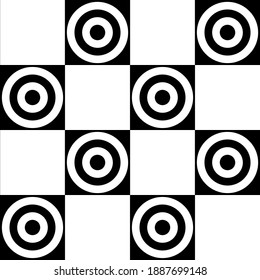 Modern pattern from circles on white backdrop. Digital technology backdrop.