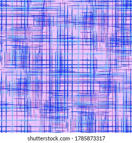 Patrón moderno con líneas coloridas. Imitación de impresión étnica de hierba de hierba. Textura abstracta con franjas cruzadas. Patrón Tartán sin Maravilla. Rayas sin foco.