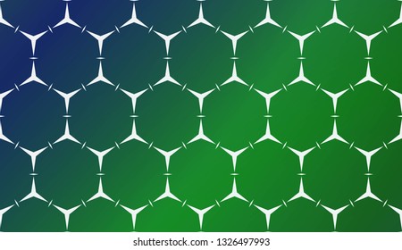 Modern Pattern With Curved Line. Geometric Elements. Blurred Gradient Background. Design For Screen, Presentation, Wallpaper. Holiday Object. Vector Illustration.
