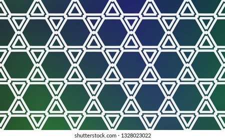 Modern Pattern With Curved Line. Geometric Elements. Blurred Gradient Background. Design For Screen, Presentation, Wallpaper. Holiday Object. Vector Illustration.