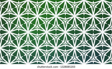 Modern Pattern With Curved Line. Geometric Elements. Blurred Gradient Background. Design For Screen, Presentation, Wallpaper. Holiday Object. Vector Illustration.