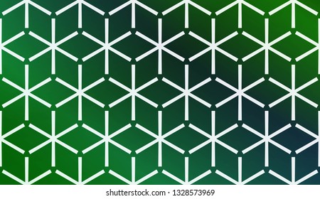 Modern Pattern With Curved Line. Geometric Elements. Blurred Gradient Background. Design For Screen, Presentation, Wallpaper. Holiday Object. Vector Illustration.