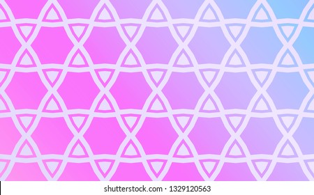 Modern Pattern With Curved Line. Geometric Elements. Blurred Gradient Background. Design For Screen, Presentation, Wallpaper. Holiday Object. Vector Illustration.