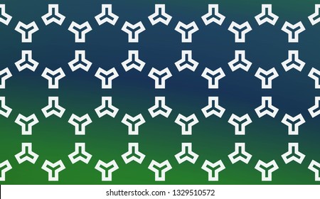 Modern Pattern With Curved Line. Geometric Elements. Blurred Gradient Background. Design For Screen, Presentation, Wallpaper. Holiday Object. Vector Illustration.