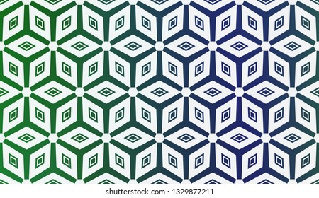 Modern Pattern With Curved Line. Geometric Elements. Blurred Gradient Background. Design For Screen, Presentation, Wallpaper. Holiday Object. Vector Illustration.