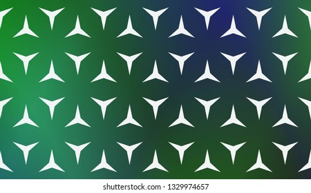 Modern Pattern With Curved Line. Geometric Elements. Blurred Gradient Background. Design For Screen, Presentation, Wallpaper. Holiday Object. Vector Illustration.