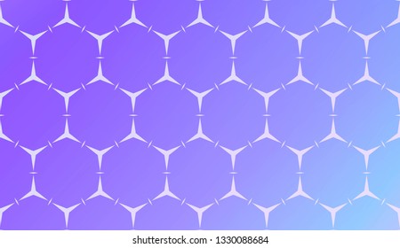 Modern Pattern With Curved Line. Geometric Elements. Blurred Gradient Background. Design For Screen, Presentation, Wallpaper. Holiday Object. Vector Illustration.