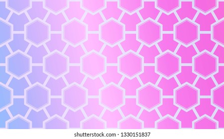 Modern Pattern With Curved Line. Geometric Elements. Blurred Gradient Background. Design For Screen, Presentation, Wallpaper. Holiday Object. Vector Illustration.