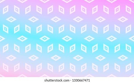 Modern Pattern With Curved Line. Geometric Elements. Blurred Gradient Background. Design For Screen, Presentation, Wallpaper. Holiday Object. Vector Illustration.