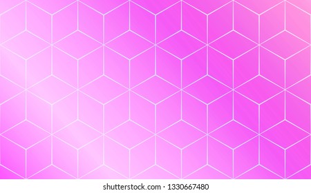 Modern Pattern With Curved Line. Geometric Elements. Blurred Gradient Background. Design For Screen, Presentation, Wallpaper. Holiday Object. Vector Illustration.