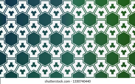 Modern Pattern With Curved Line. Geometric Elements. Blurred Gradient Background. Design For Screen, Presentation, Wallpaper. Holiday Object. Vector Illustration.
