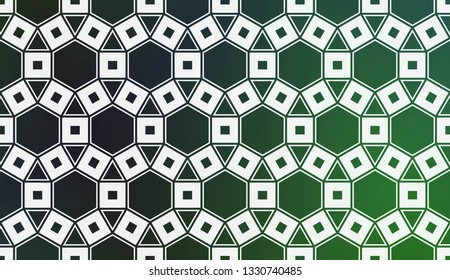 Modern Pattern With Curved Line. Geometric Elements. Blurred Gradient Background. Design For Screen, Presentation, Wallpaper. Holiday Object. Vector Illustration.