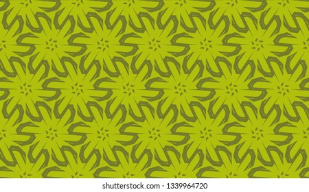 Modern pattern with curved line. Triangles, line, geometric elements. Vector Seamless illustration. Design for flyer, wallpaper, presentation, paper